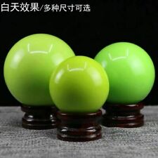 50-200mm Glow In The Dark Stone Green Luminous Quartz Crystal Sphere Ball +Stand picture