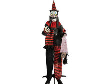 Standing Shaking Clown Animated Prop Halloween Screaming Girl Circus Carnival picture