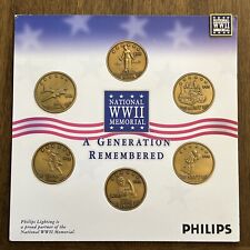 National WW2 Memorial A Generation Remembered Coin Set 6 Coins picture
