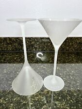 Belvedere Vodka James Bond 007 Spectre Silver Trees Frosted Martini Glasses Pair picture