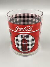 Vintage 1998 Thermo Serve Coca Cola Checkered Plastic Cup picture