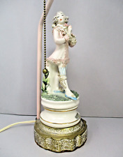 Vintage Cordey Lamp French Victorian Man Figurine Figural 16in Table Boudoir picture