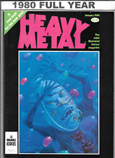 Heavy Metal Magazine 1980 Complete January thru December w/ June FN+ 1977 Series picture