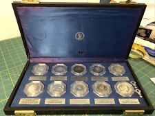 Franklin Mint 10 Silver Proofs Complete Set - U.S Mint Sculptor Elizabeth Jones picture