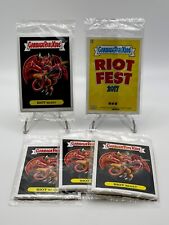 2017 Garbage Pail Kids Riot Fest (10) Sticker Set Limited Print Run - SEALED NEW picture