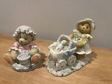 2 Cherished Teddies Figurines Miss Muffett & Jessica A Mother's Heart EUC picture