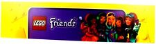 LEGO Friends Toys R Us Acrylic Plastic Display Banner Sign Yellow 24 x 11.5 EUC picture