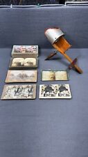 Antique H.C. White Co. Stereoscope With 80 Cards 1800’s-1900’s picture