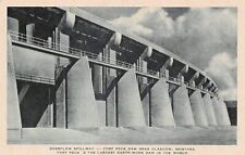 Glasgow Montana Overflow Spillway Fort Peck Dam Missouri River Vtg Postcard B26 picture