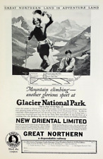 1927 Great Northern Railway Print Ad New Oriental Limited Glacier National Park picture