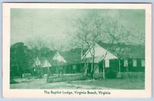 1955 BAPTIST LODGE GIRLS SUMMER CAMP VIRGINIA BEACH VA POSTCARD picture