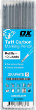 OX Tools Tuff Carbon Marking Pencil Replacement Lead 10-Pack | Basic Graphite Le picture