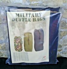 NOS Rothco Tactical Black Military Top Load Duffle Bag 25