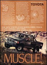 1984 Toyota 4x4 Truck Muscle Original Advertisement Print Art Car Ad J872A picture