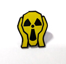 Edvard Munch 'The Scream' Metal Enamel Pin Nuclear Hazard Radiation Brooch Pin picture