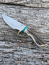 BUCK CUSTOM 921 LEROY REMER LIGHT SKINNER SAMBAR STAG KNIFE picture