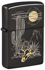 Zippo Western Design High Polish Black Windproof Lighter, 48968 picture