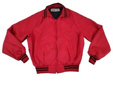 Vintage Red Farm Jacket PAG Seeds Brand AG Agriculture Made USA Full Zip Large picture