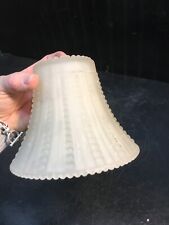 Vintage Frosted Hobnail Cone Shaped Floor Lamp Shade 5in picture