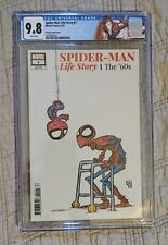 Spider-Man Life Story 1 CGC 9.8 Skottie Young Variant Marvel Custom Label 👌 picture