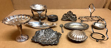 Vintage Silver Plated Kitchenware Decorative Serverware Assorted Lot of 24 picture