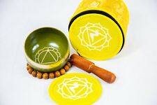 Solar Plexus chakra Tibetan Handmade singing bowl sound healing meditation yoga picture