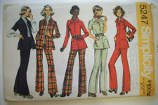 1970's Leisure suit shirt jacket  pants dress pattern 5247 size 12  picture