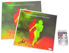 Duran Duran Band Signed Future Past Poster & LP Vinyl Album Simon Le Bon JSA COA picture