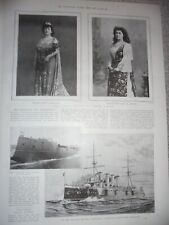 Photo article HMS Leviathan launched Glasgow 1901 ref ab picture