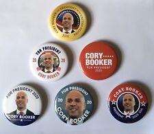 Cory Booker for President - Set of 6 campaign buttons (2.25 inch pins) picture