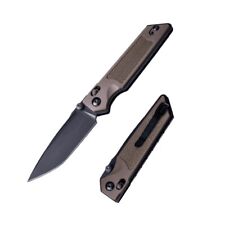 Real Steel Sacra Tac Folding Knife Coyote G10 Handle K110 Plain Edge Black 7712C picture