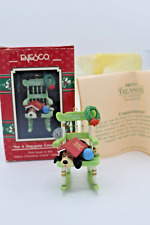 ENESCO CHRISTMAS ORNAMENT FOR A DOG-GONE GREAT UNCLE DOG ON ROCKING CHAIR T7 picture