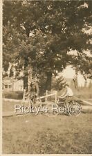 B&W RPPC KALKASKA COUNTY MI Boys with Bicycles Michigan 1910s picture