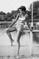 Nice  woman retro vintage old stile Photo Glossy 4*6 in ζ05 picture