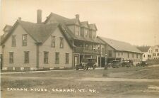 Postcard RPPC C-1920s Vermont Canaan Canary House occupation autos 23-12091 picture