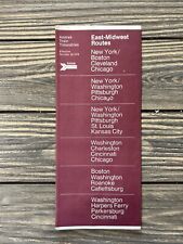 Vintage October 1978 Amtrak Train Timetables East Midwest Route picture