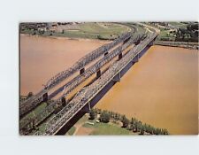 Postcard Bridges over The Mississippi River USA North America picture