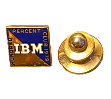 VINTAGE 1979 IBM HUNDRED PERCENT CLUB 10k GOLD 0.033 ozt COLLECTIBLE LAPEL PIN picture