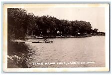 Lake View Iowa IA Postcard RPPC Photo Black Hawk Lake c1940's Unposted Vintage picture