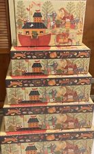 Lang Bob’s Boxes Rectangular Noah’s Ark 5 Stack REDUCED PRICE picture