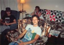 Vtg 1990s Photo Man Playing Video Game Family Computer at Living Area #13 picture