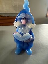 Vintage Northern Light Candle Large Blue Wizard with Book picture