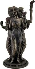 Veronese Design Large Bronze Finish Greek Goddess Hecate Triple Goddess Statue picture