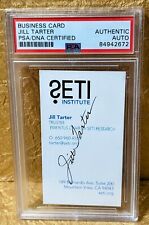SETI Institute Jill Tarter PSA Autographed Signed Business Card 👽 picture