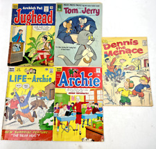 Vintage 1960s Archie, Tom & Jerry, & Dennis The Menace Comic Books - Lot of 5 picture