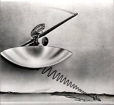 LG948 1959 Wire Photo SATELLITE DISH Scientific Illustration Waves Beaming Art picture