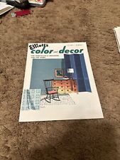 Elliott’s color and decor volume one number one brochure. 1960s picture
