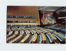 Postcard General Assembly hall United Nations New York City New York USA picture