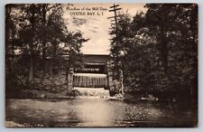 Overflow of the Mill Dam Oyster Bay Long Island New York NY c1910 Postcard picture