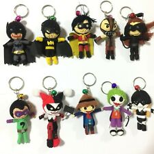 Handmade keychain gift toy bag car voodoo doll keyring character charm superhero picture